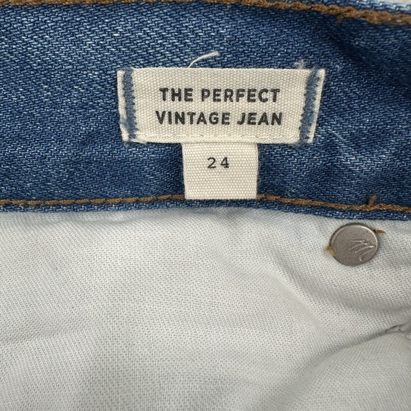 Madewell Women 24 The Perfect Vintage Jeans Distressed Designer Stretch Casual - Picture 6 of 9